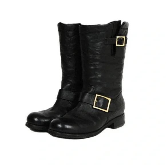 Jimmy Choo Motorcycle Boots - Picture 1 of 9